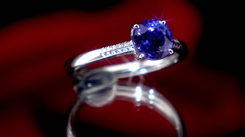 Certified & Appraised Rhapsody 950 Platinum AAAA Tanzanite Solitaire Ring 4.10 Grams 1.50 ctw (Del. 15-20 Days)