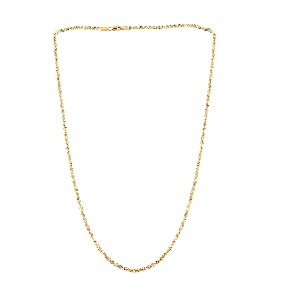 14K Yellow Gold 2.3mm Rope Necklace 20 Inches 2.60 Grams (Delivery in 10-15 Business Days) image number 2