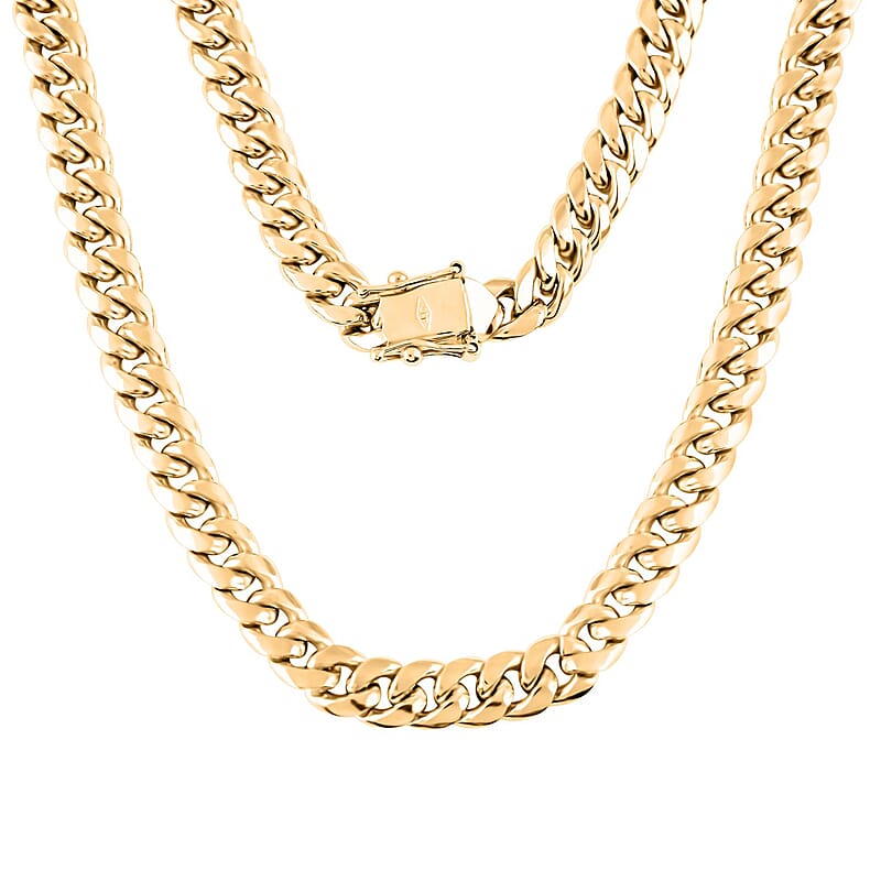 10K Yellow Gold 6.2mm Miami Cuban Chain Necklace 20 Inches 21.20 Grams