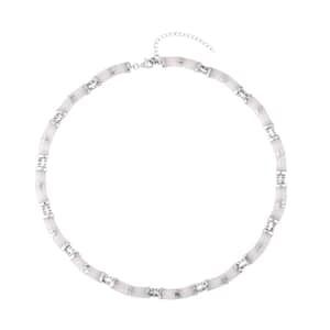Natural Jade Chinese Characters Necklace 18-20 Inches in Platinum Over Sterling Silver 96.50 ctw
