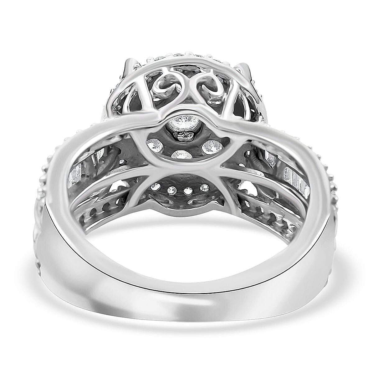 10K White Gold G-H I2-I3 Diamond Ring (Size 10.0) 5.10 Grams 1.00 ctw (Delivery in 10-15 Business Days) image number 4