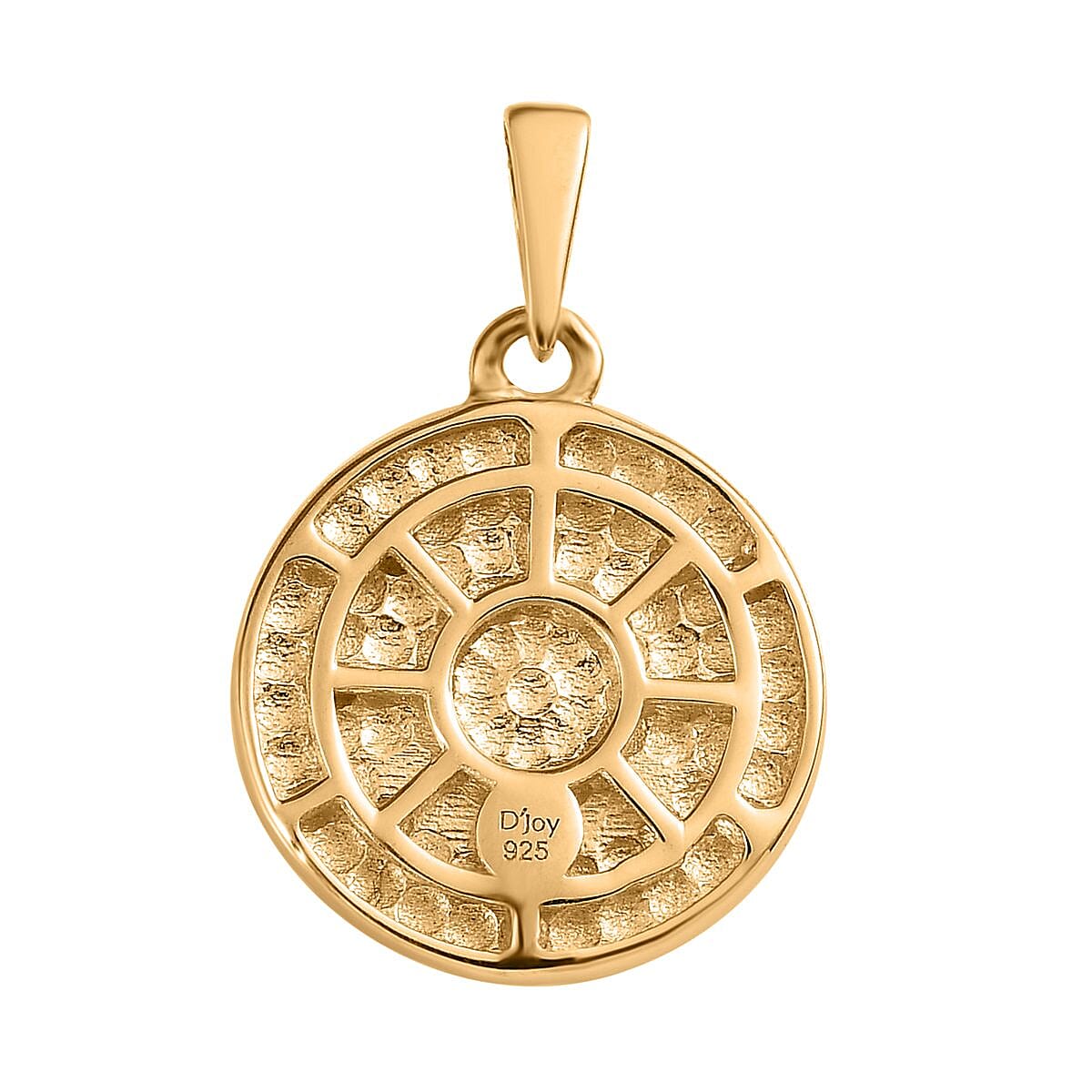 Vermeil Yellow Gold Over Sterling Silver Smiley Face Charm 2.10 Grams image number 4