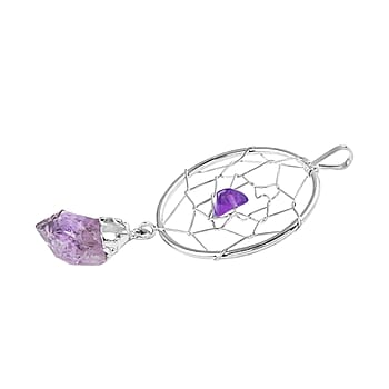 Amethyst in Silvertone - Product card gallery slide 4 (10177045823801)