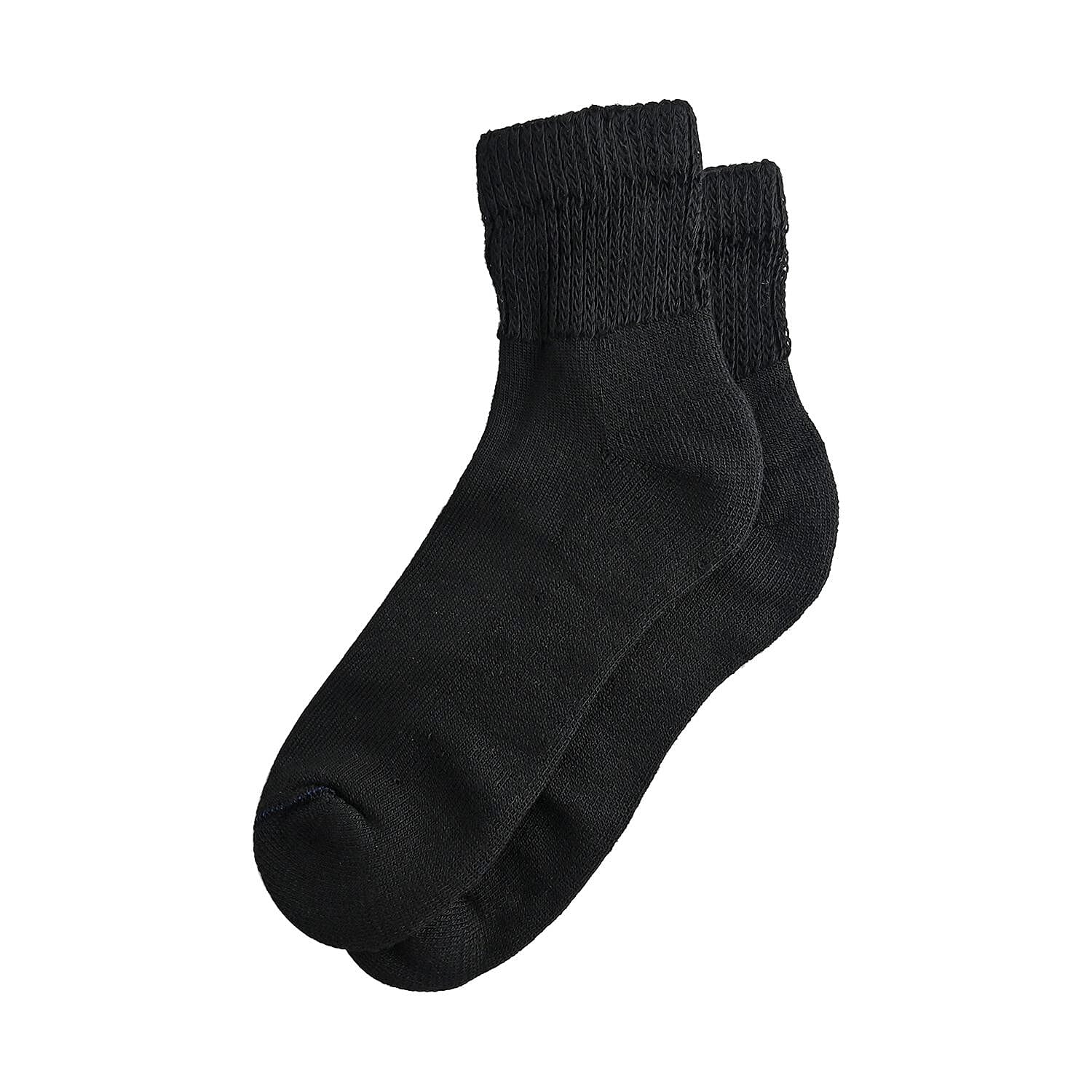 Dr. Scholls Black Diabetes and Circulatory Long Crew Socks, Diabetic Socks for Men and Women, Breathable Odor Resistant Ultra-Soft Long Crew Socks