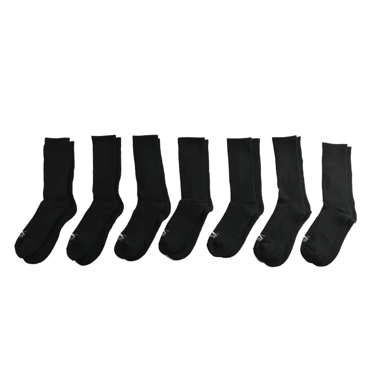 Slazenger Men's 7pck Crew Athletic Socks -Black (Sizes 6-12.5) image number 0