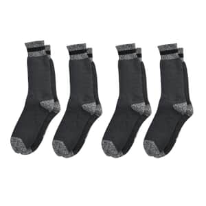 Slazenger Men Set of 4 Breathable and Ultra Soft Boot Socks, Non Binding Polyester Boot Socks, Crew Style Socks