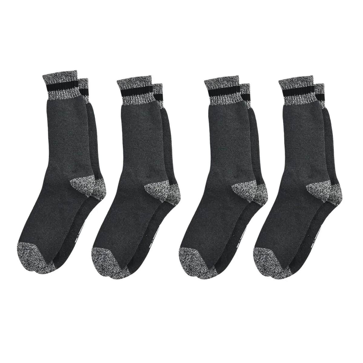 Slazenger Men Set of 4 Breathable and Ultra Soft Boot Socks, Non Binding Polyester Boot Socks, Crew Style Socks image number 3