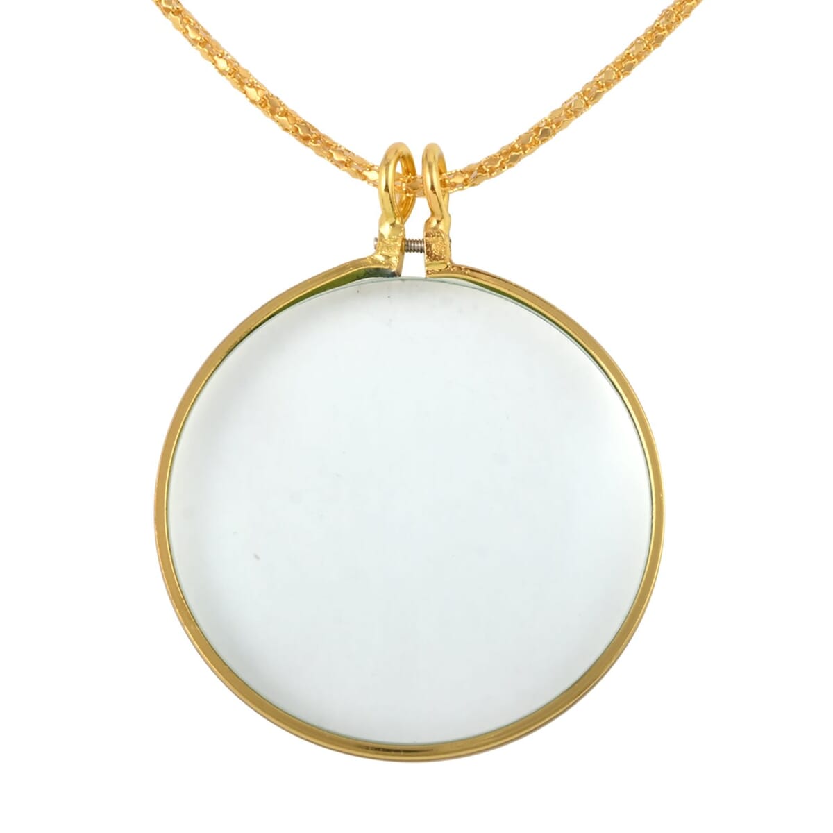 Maximize Pendant Magnifier with Chain in Goldtone (18) (5x) image number 0