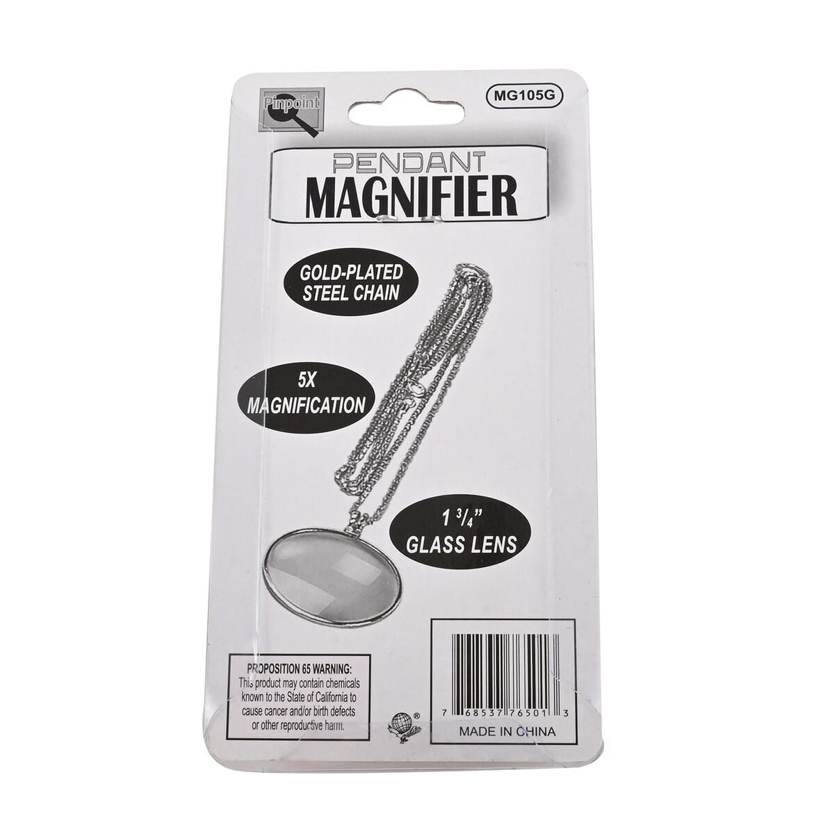 Maximize Pendant Magnifier with Chain in Goldtone (18) (5x) image number 5