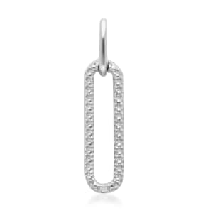 Diamond Accent Pendant in Platinum Over Sterling Silver