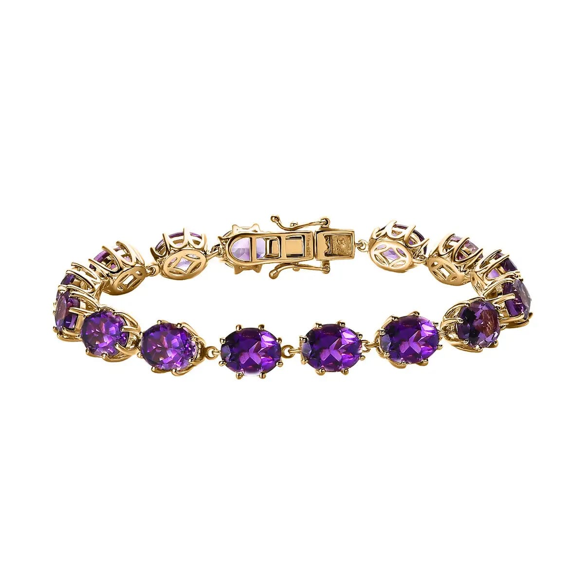 Premium Moroccan Amethyst Bracelet in Vermeil Yellow Gold Over Sterling Silver (6.50 In) 24.35 ctw image number 0