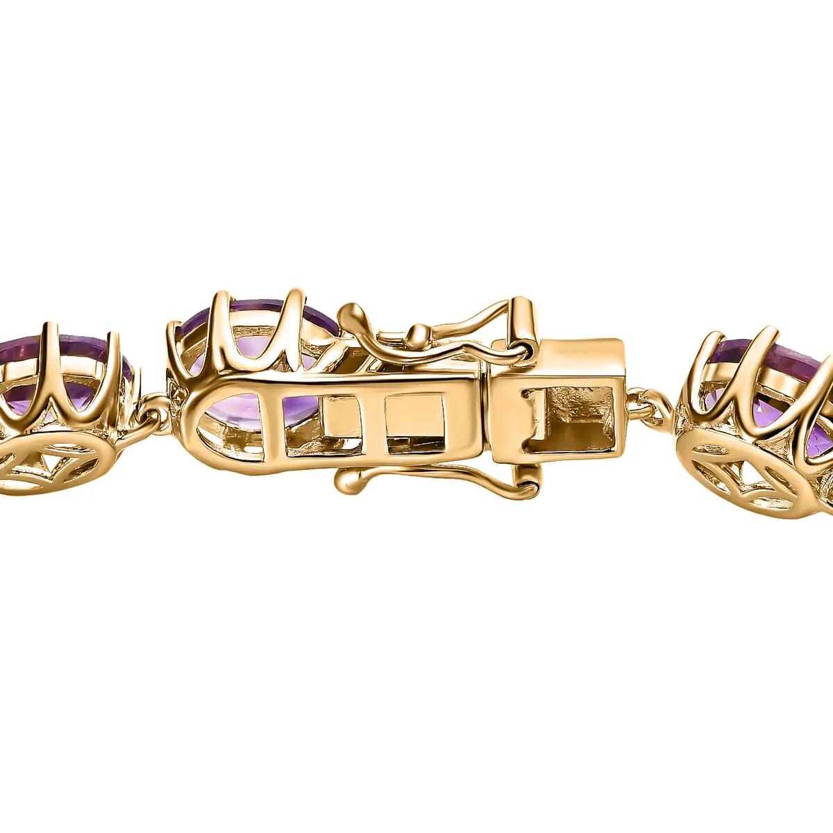 Premium Moroccan Amethyst Bracelet in Vermeil Yellow Gold Over Sterling Silver (6.50 In) 24.35 ctw image number 4