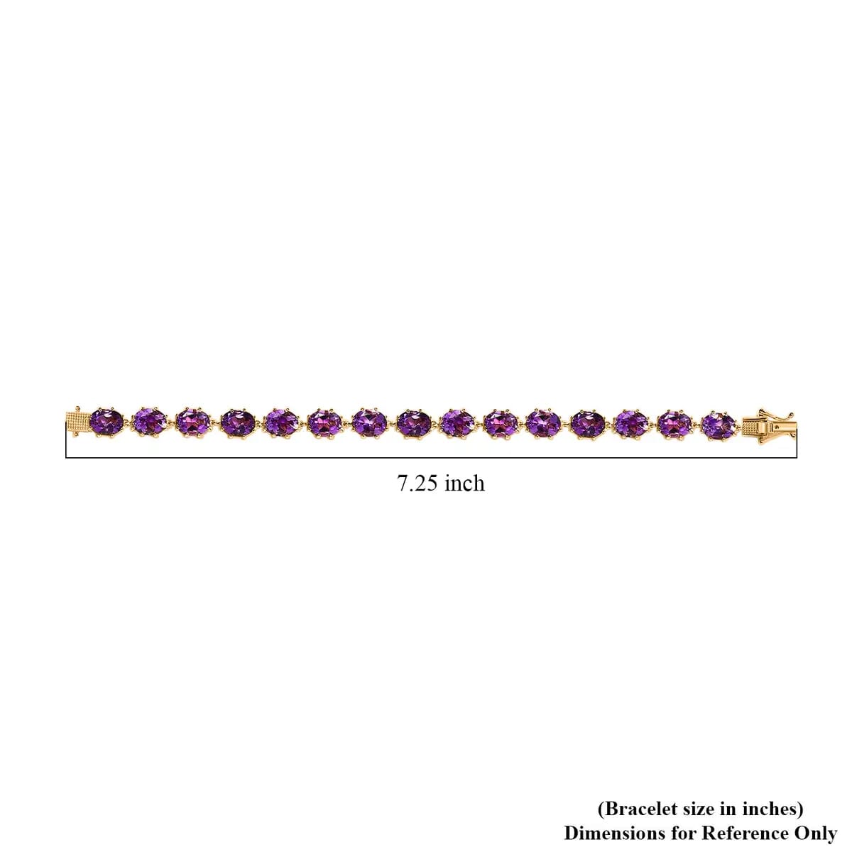 Premium Moroccan Amethyst Bracelet in Vermeil Yellow Gold Over Sterling Silver (6.50 In) 24.35 ctw image number 6
