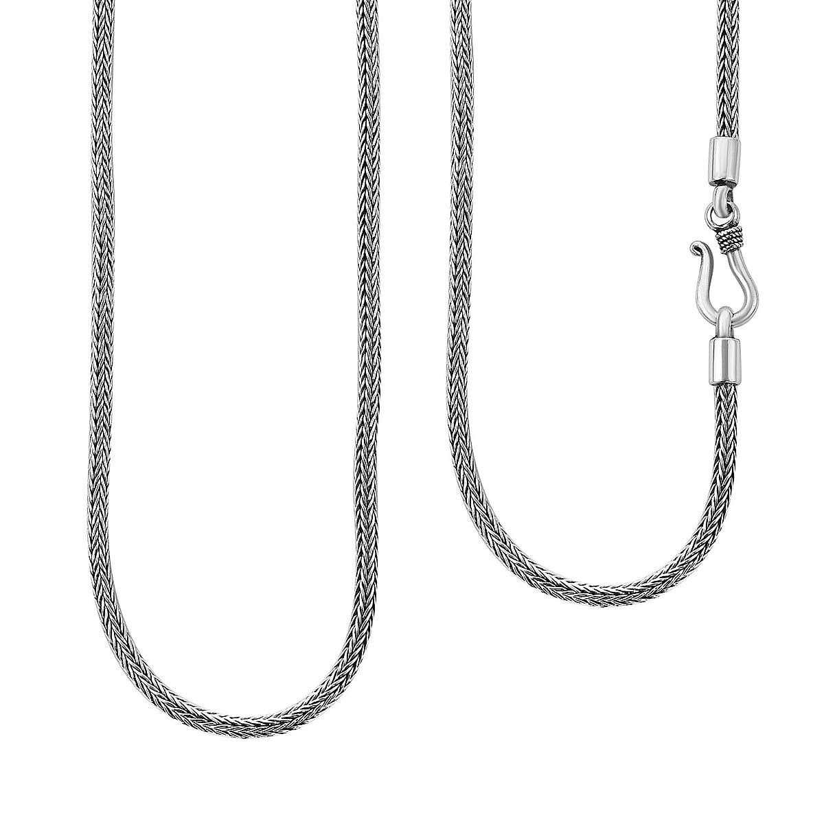 Bali Legacy Sterling Silver Tulang Naga Chain Necklace 120 Inches 89.50 Grams image number 0
