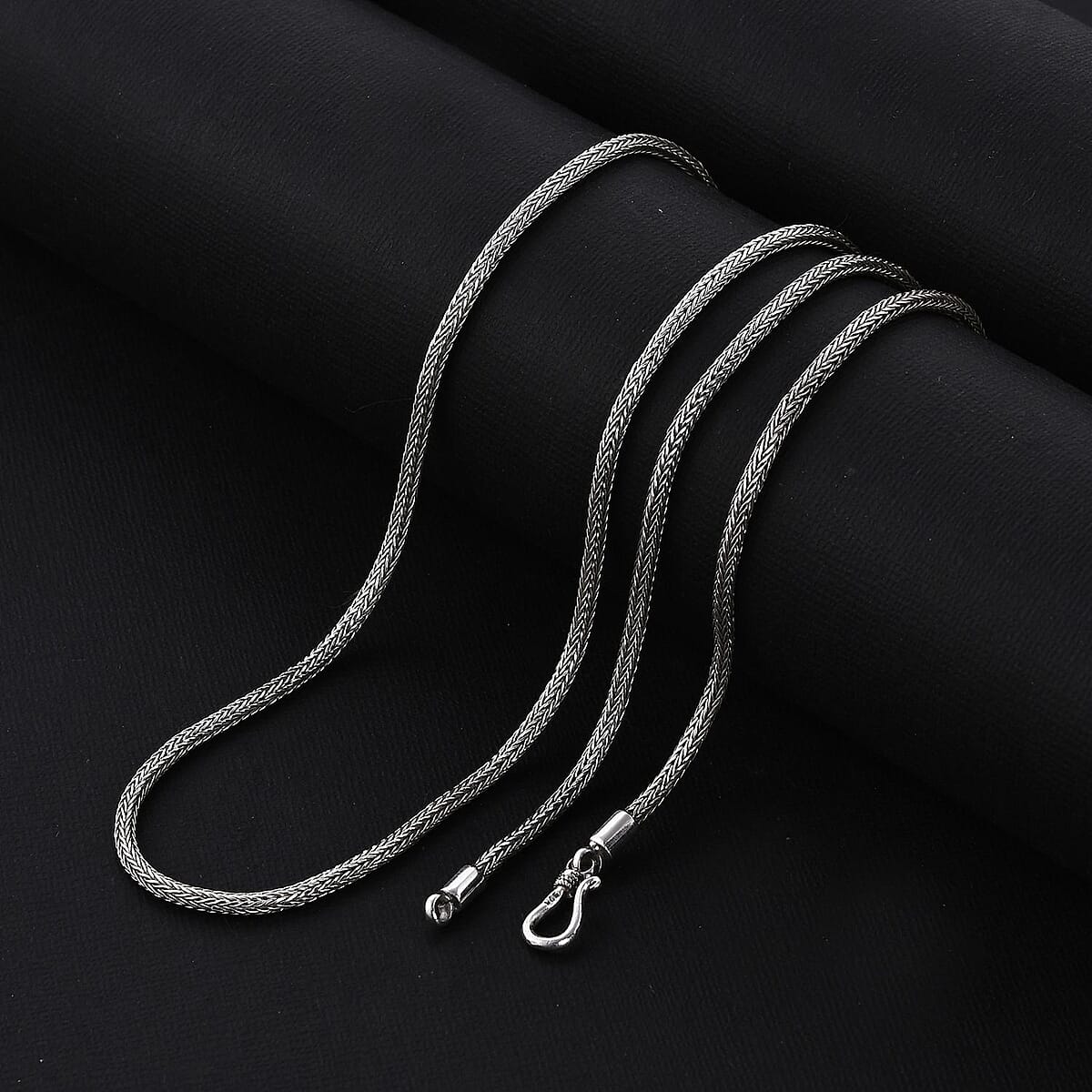 Bali Legacy Sterling Silver Tulang Naga Chain Necklace 120 Inches 89.50 Grams image number 1