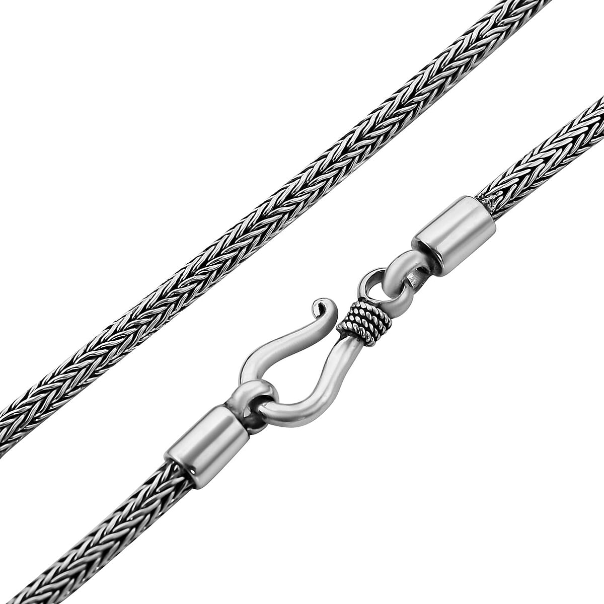 Bali Legacy Sterling Silver Tulang Naga Chain Necklace 120 Inches 89.50 Grams image number 3