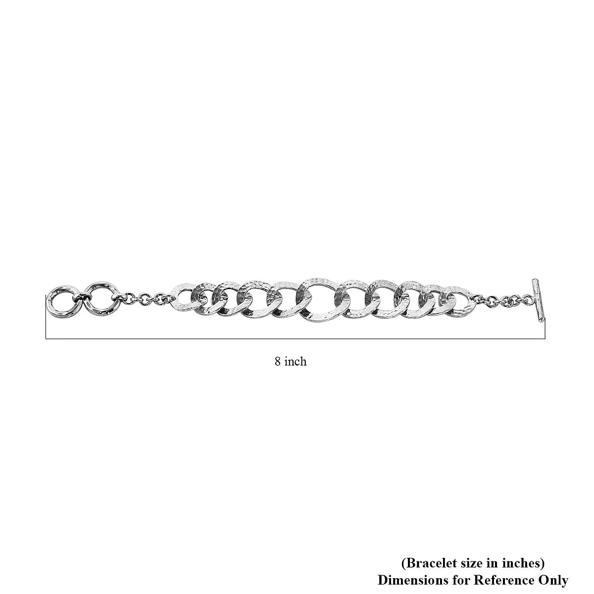 Bali Legacy Sterling Silver Circle Link Bracelet (8.00 In) 33.80 Grams image number 3