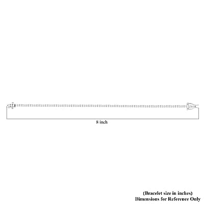 Luxoro 14K White Gold Diamond G-H, I2-I3 Tennis Bracelet (7.50 In) 8.85 Grams 3.00 ctw