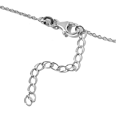 Tanzanian Lavender Spinel and White Zircon 1.15 ctw Sunburst Necklace 18-20 Inches in Platinum Over Sterling Silver