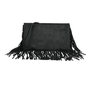 Bajalia Yamini Calf Hair Fringe Shoulder Bag