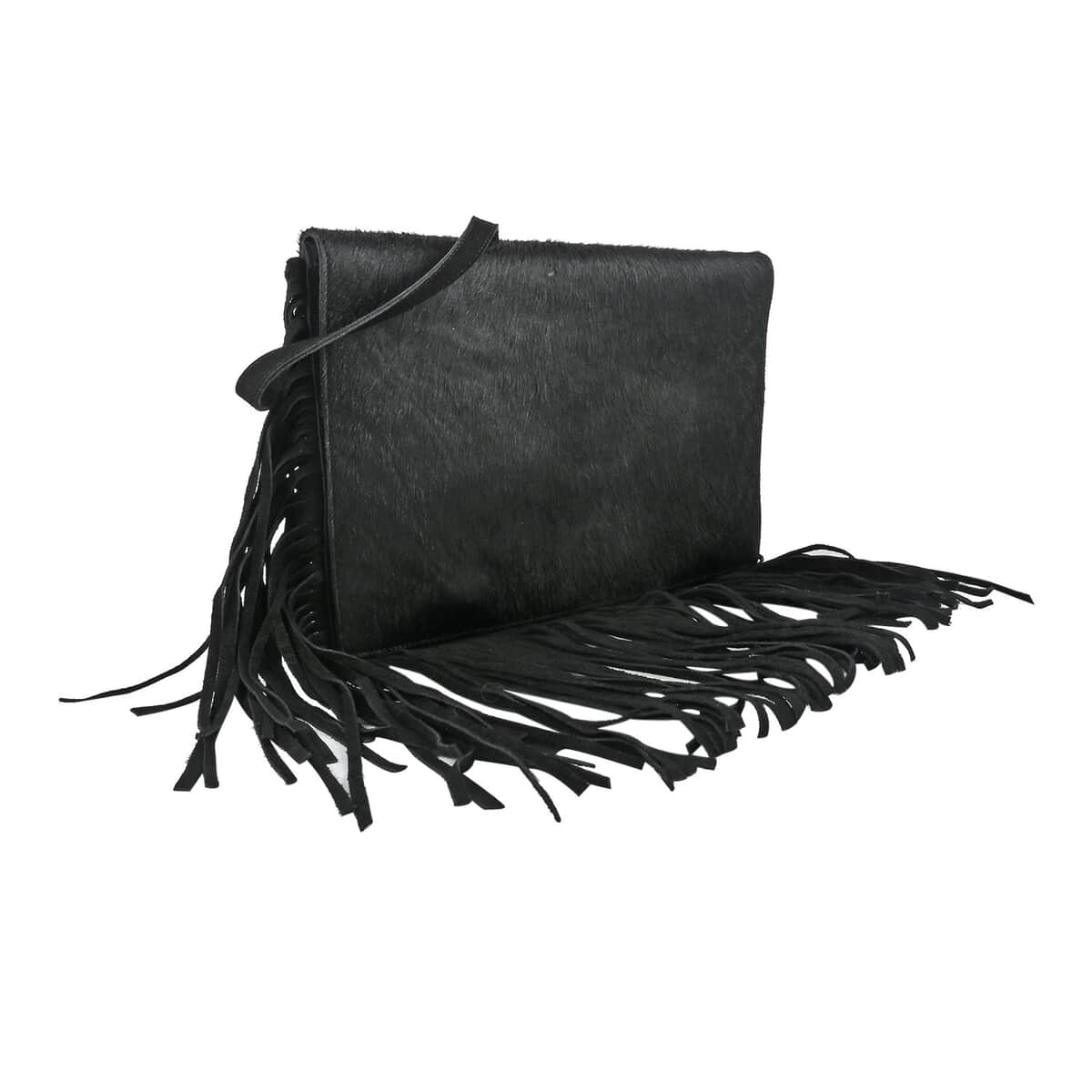 Bajalia Yamini Calf Hair Fringe Shoulder Bag image number 1