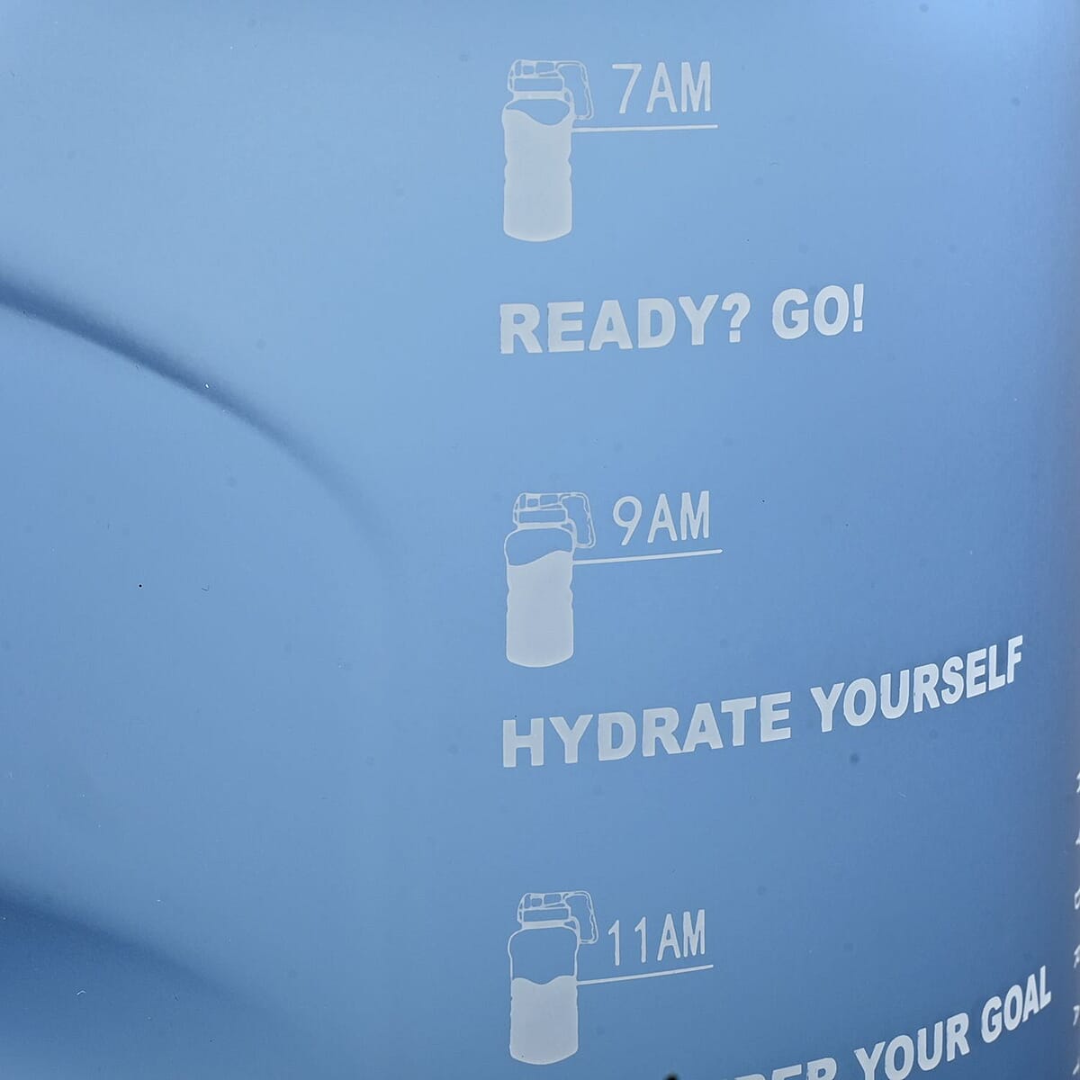 Venture Pal 1 Gallon Motivational Water Bottle -Frosted Navy image number 5