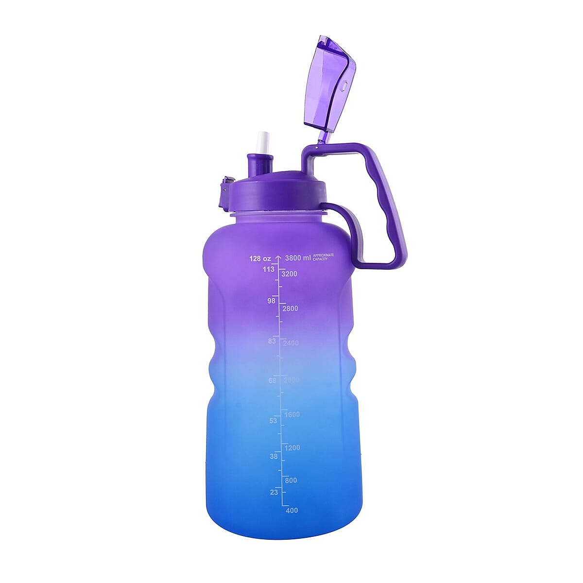 Venture Pal 1 Gallon Motivational Water Bottle -Purple & Blue Gradient image number 1