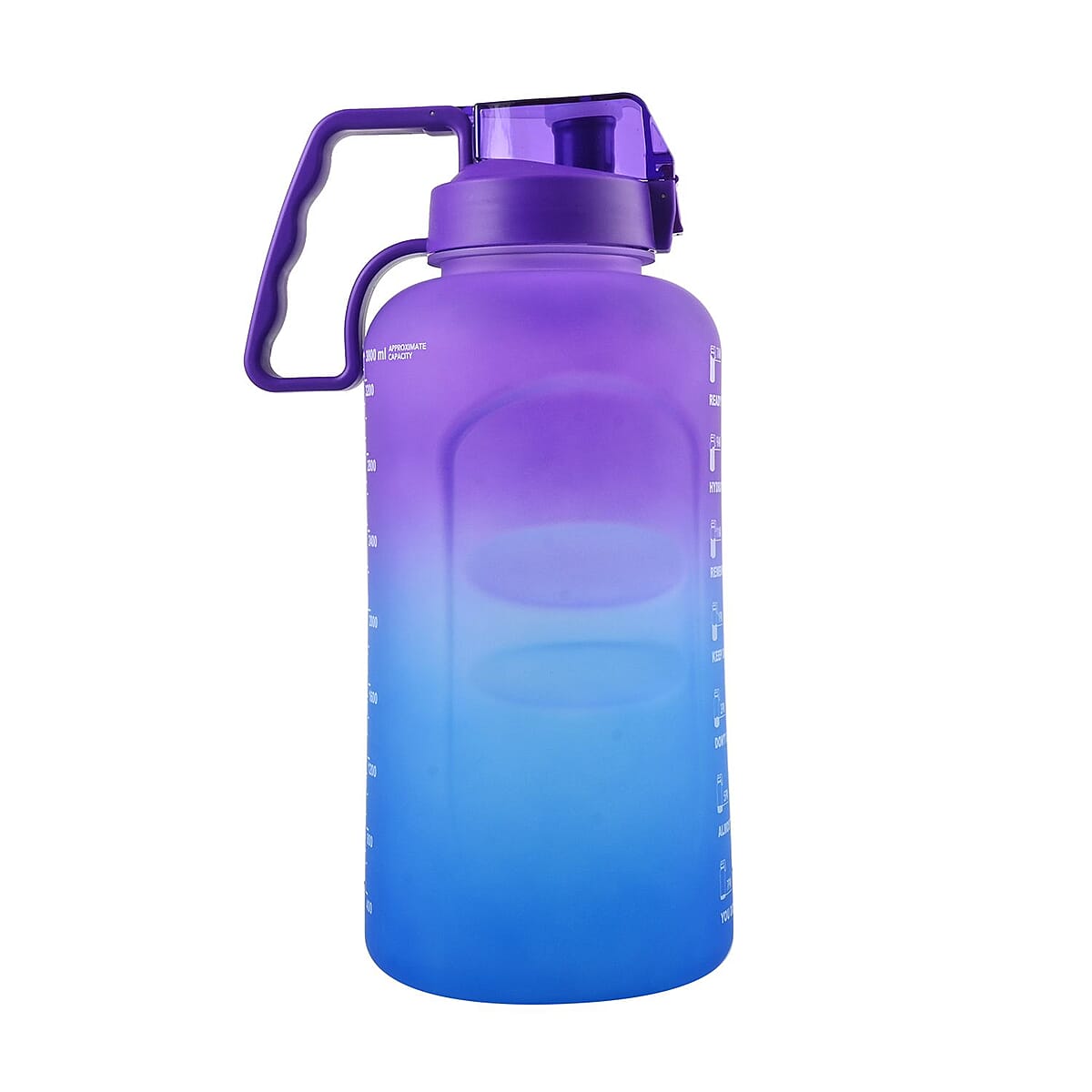 Venture Pal 1 Gallon Motivational Water Bottle -Purple & Blue Gradient image number 3