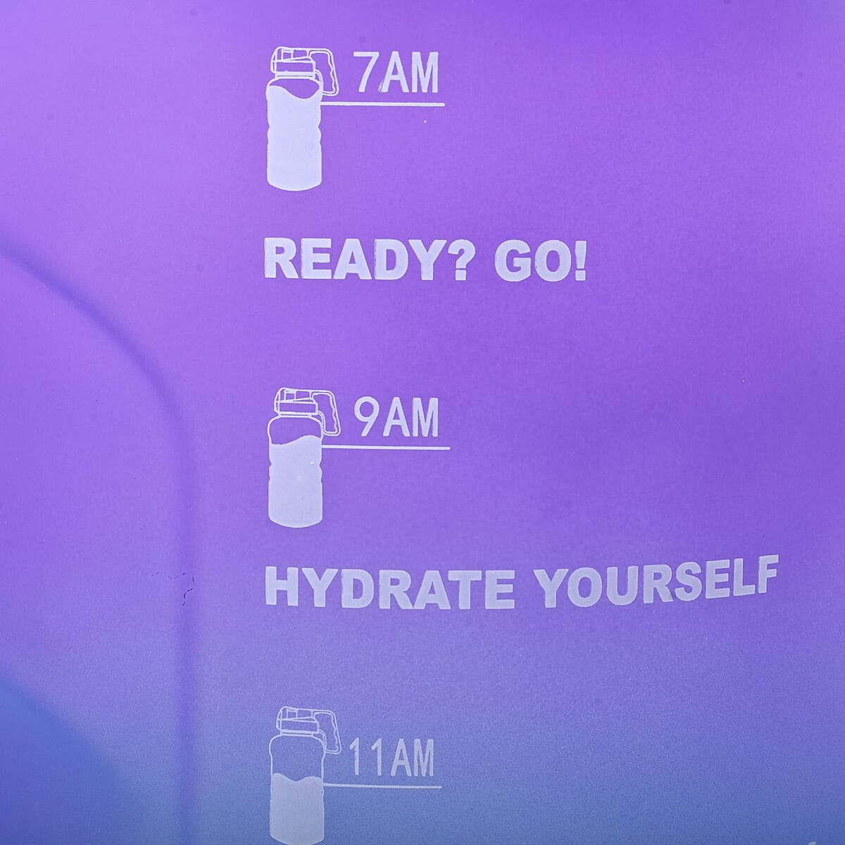 Venture Pal 1 Gallon Motivational Water Bottle -Purple & Blue Gradient image number 5