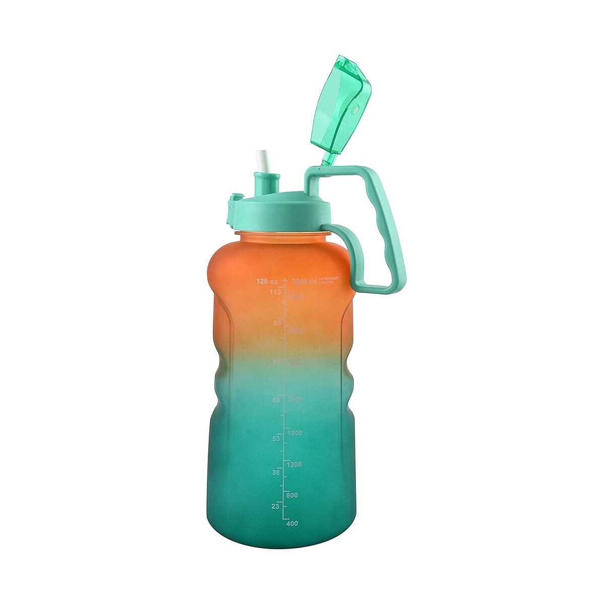 Venture Pal 1 Gallon Motivational Water Bottle -Orange & Green Gradient image number 1
