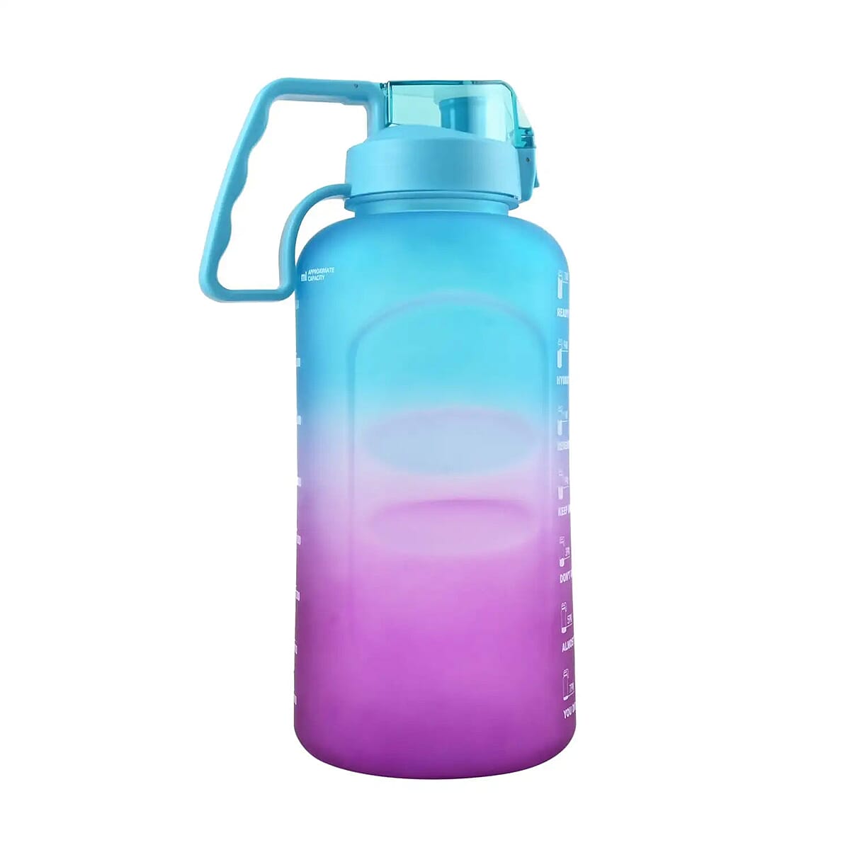 Venture Pal 1 Gallon Motivational Water Bottle -Green & Purple Gradient image number 6