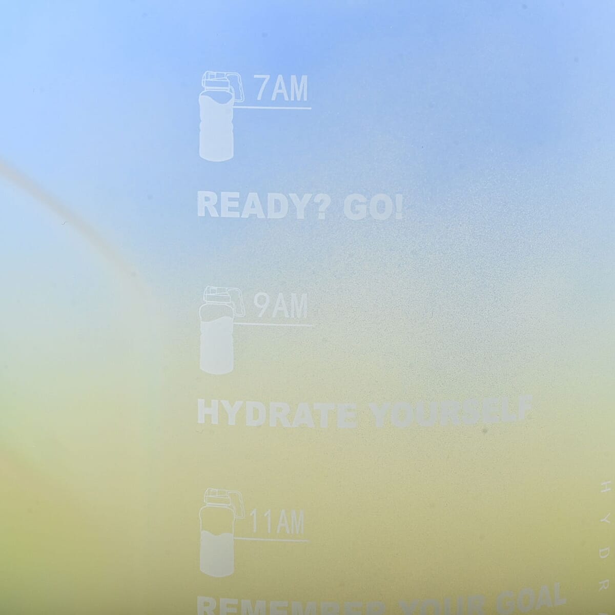 Venture Pal 1 Gallon Motivational Water Bottle -Yellow & Pink Gradient image number 5