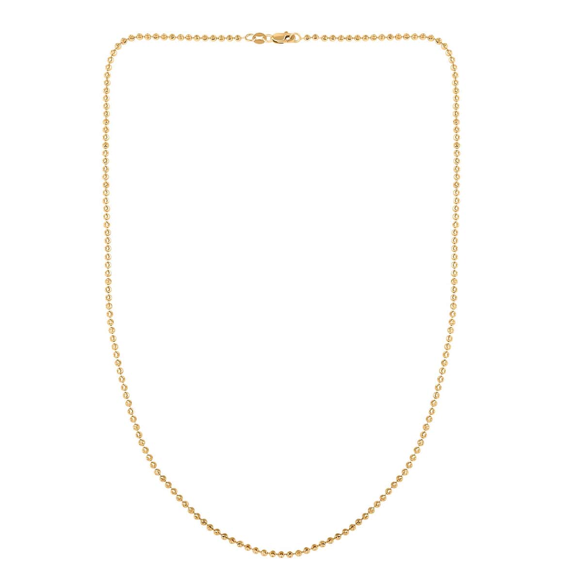 14K Yellow Gold 2mm Moon Chain Necklace (18 Inches) (5.70 g) image number 5