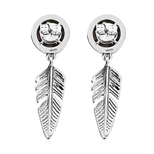 Artisan Crafted Tasmanian Stichtite Dangle Earrings in Sterling Silver 6.30 ctw