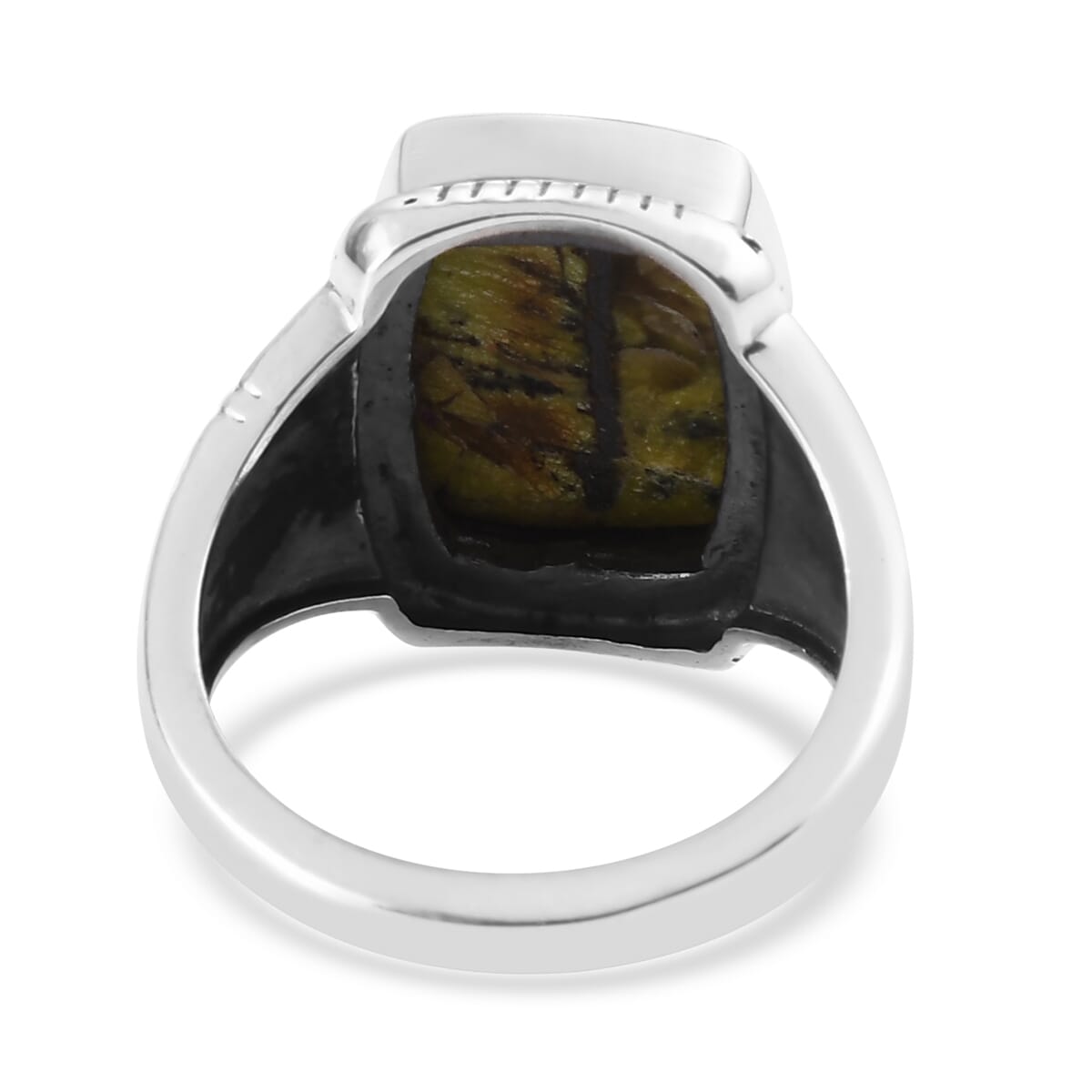 Artisan Crafted Tasmanian Stichtite Ring in Sterling Silver (Size 8.0) 6.10 ctw image number 4
