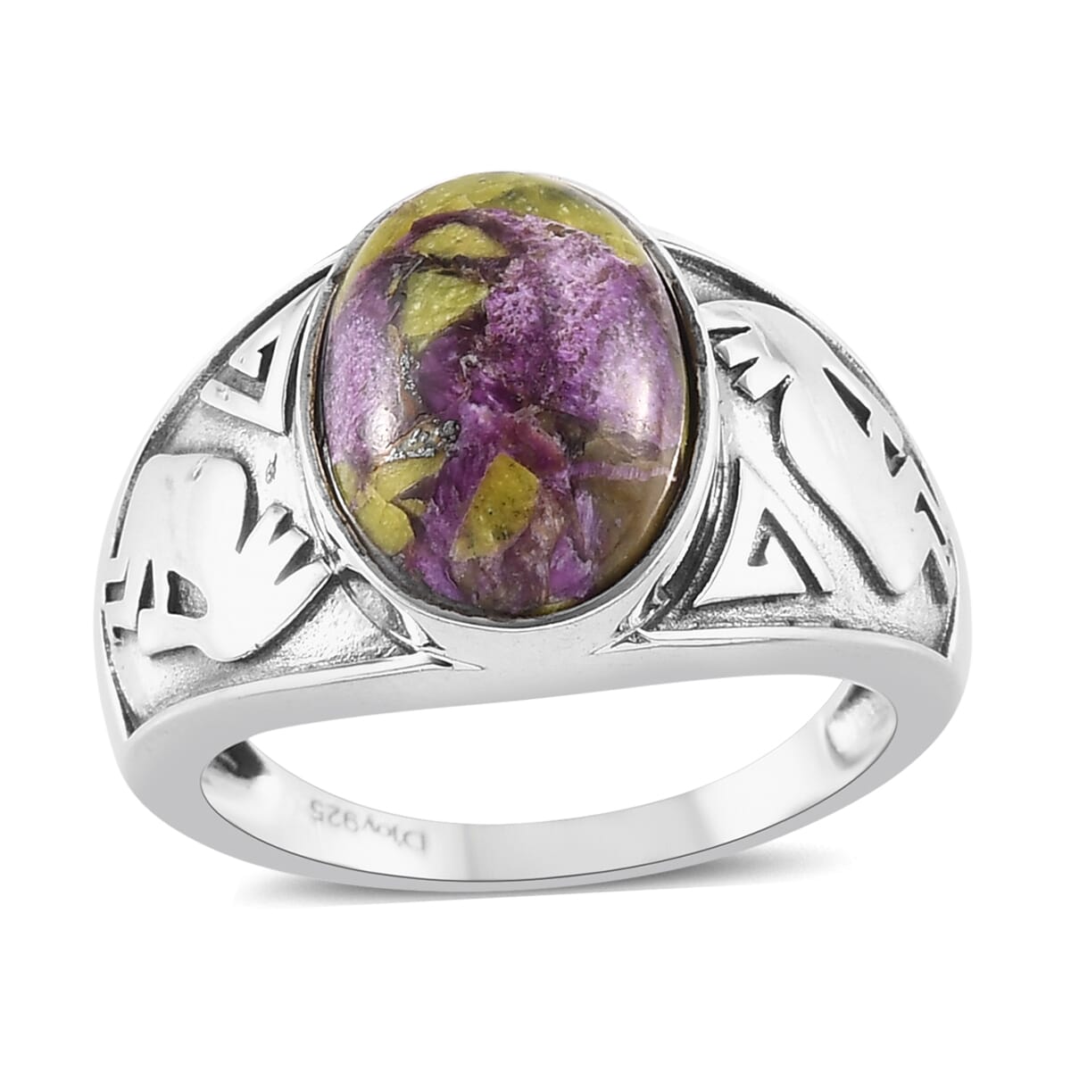 Tasmanian Stichtite Ring in Sterling Silver 4.90 ctw image number 0