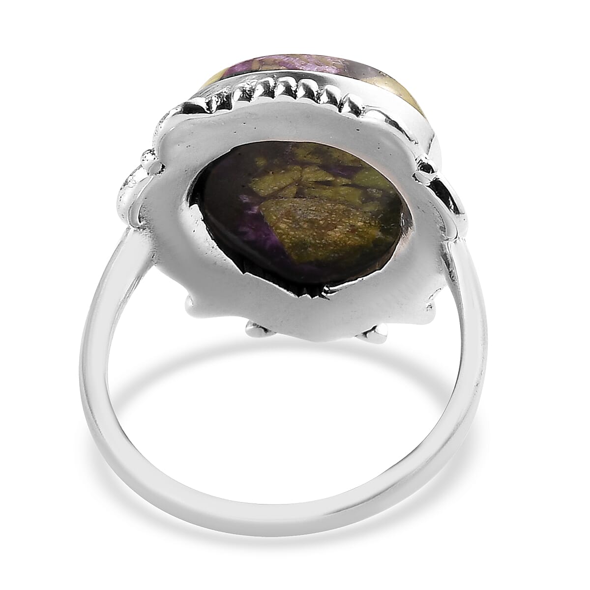 Artisan Crafted Tasmanian Stichtite Ring in Sterling Silver 6.90 ctw image number 4