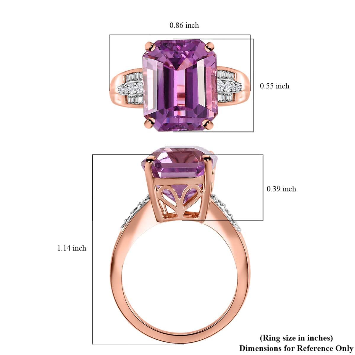 Iliana 18K Rose Gold AAAA Patroke Kunzite and G-H SI Diamond Ring (Size 6.0) 5.50 Grams 10.40 ctw image number 5