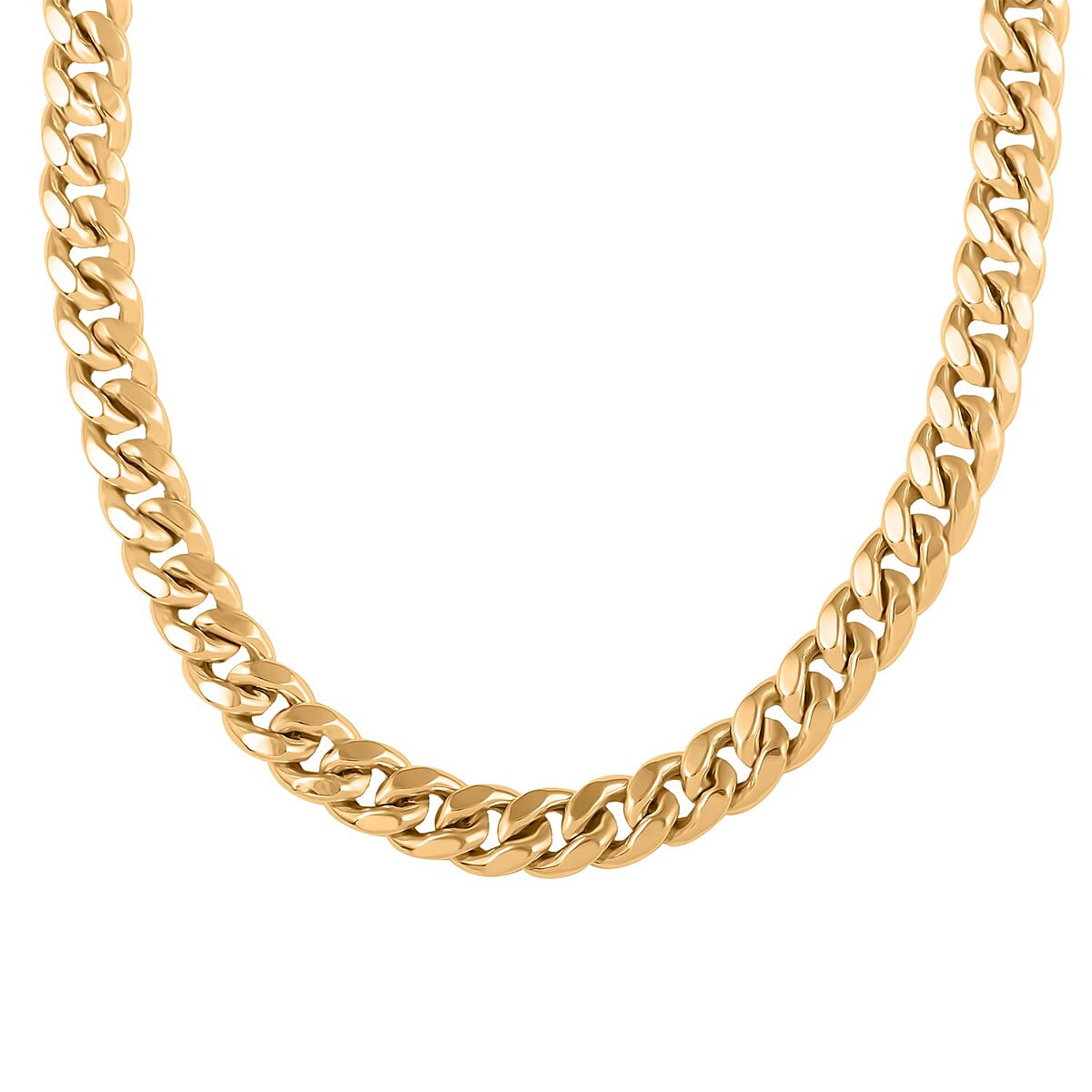 10K Yellow Gold 12.8mm Miami Chain Necklace 20 Inches 77.8 Grams image number 4