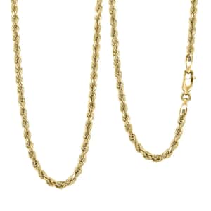 14K Yellow Gold Rope Chain Necklace, Rope Necklace, Gold Chain, Gold Necklace, 20 Inch Necklace, Gold Jewelry 3mm  5 Grams