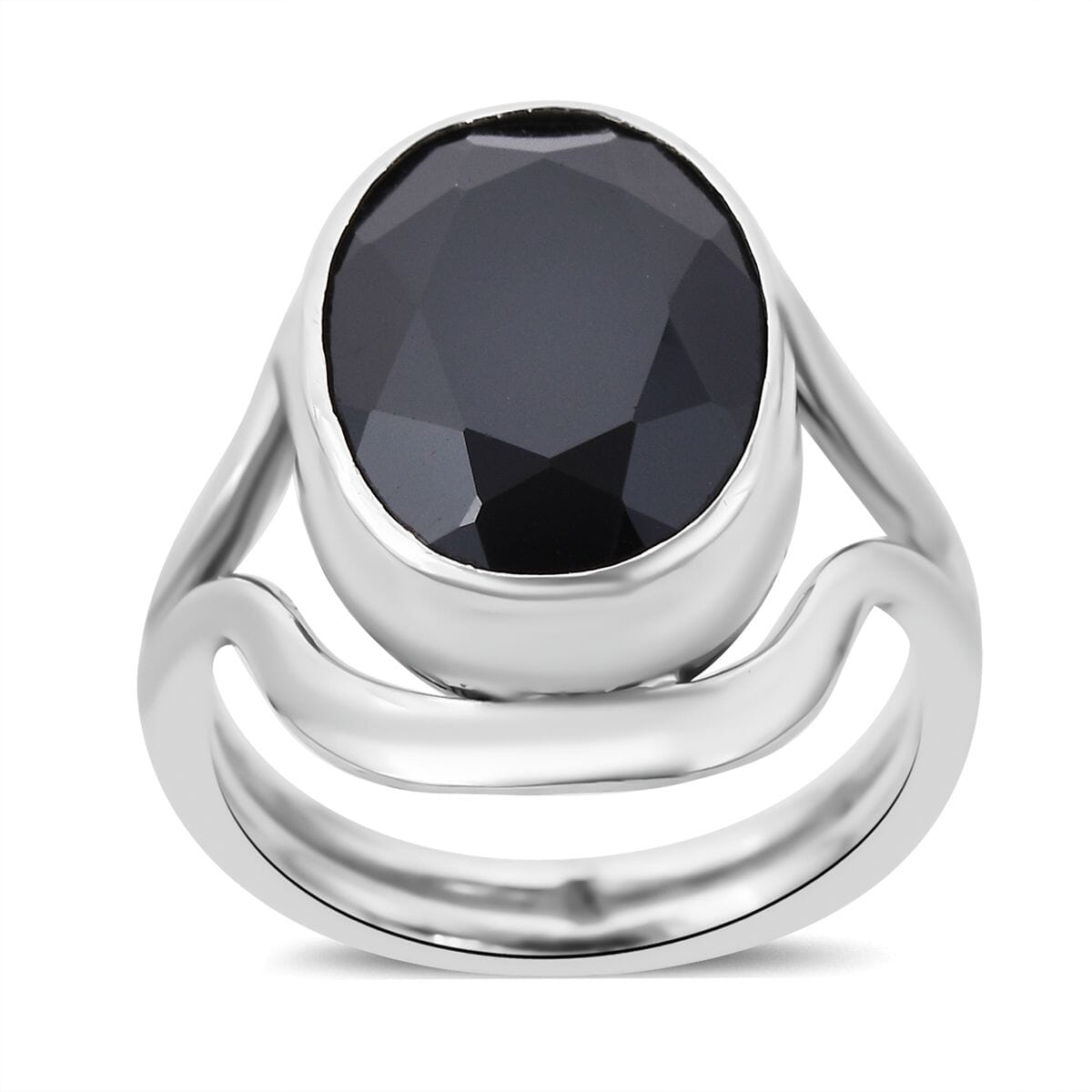 Bali Legacy Thai Black Spinel Ring in Sterling Silver 14.75 ctw image number 0