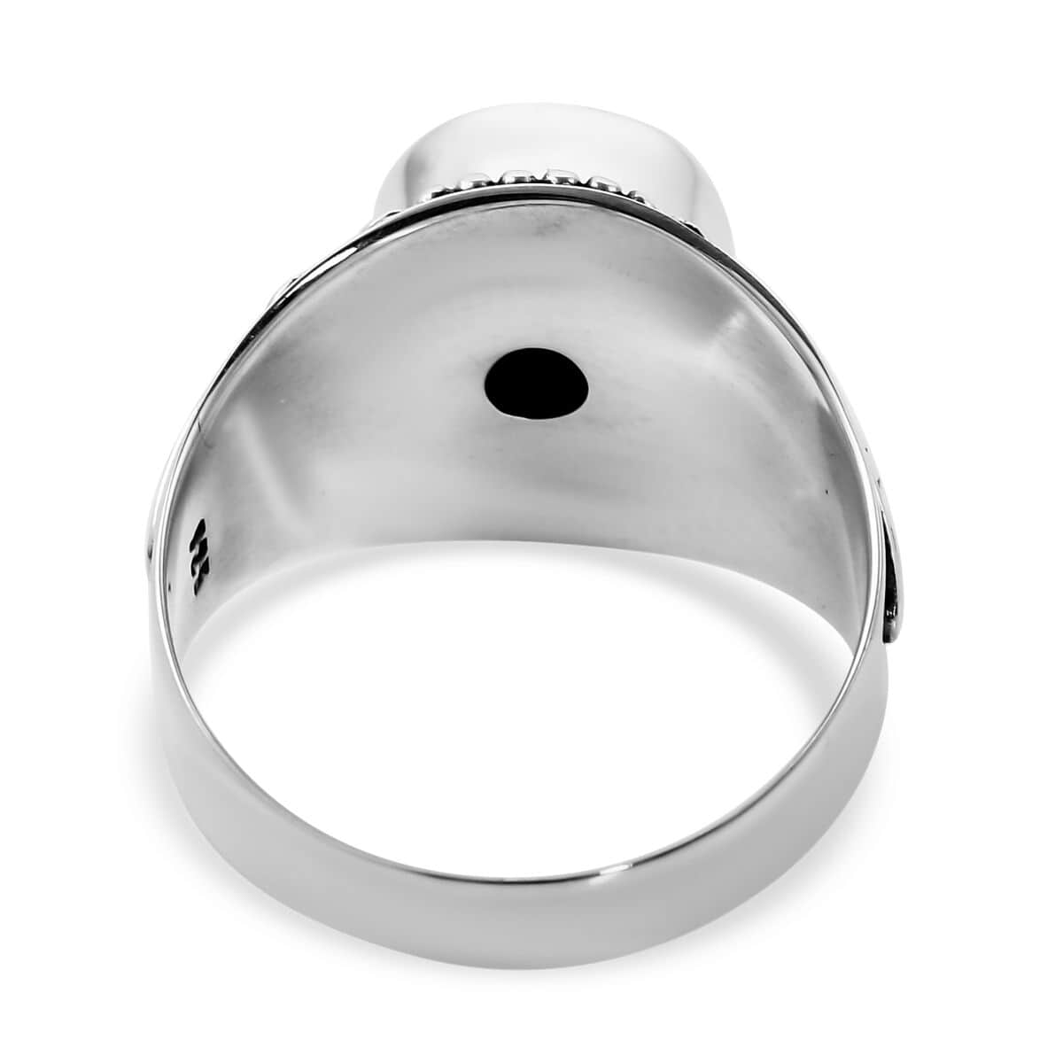 Bali Legacy Shungite Solitaire Ring in Sterling Silver (Size 10.0) 1.75 ctw image number 4