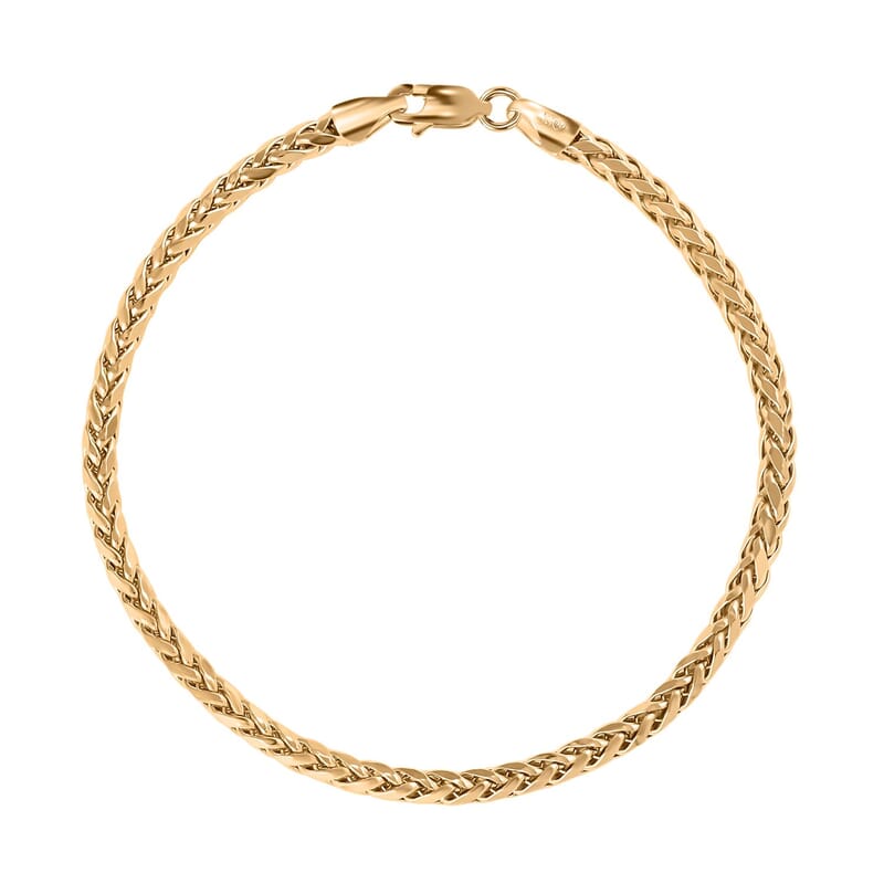 10K Yellow Gold 3mm Palma Bracelet (8.00 In) 3.70 Grams