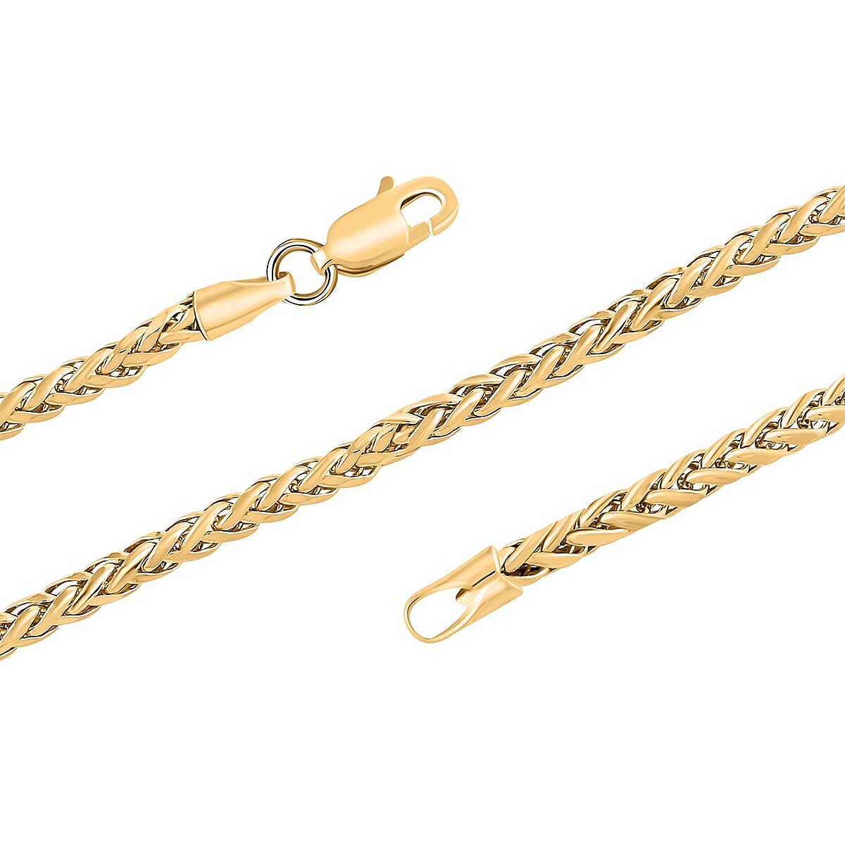 10K Yellow Gold 3mm Palma Necklace 24 Inches 9.80 Grams image number 2