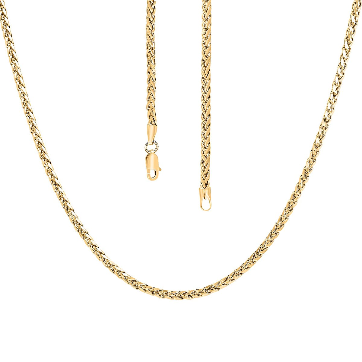 10K Yellow Gold 3mm Palma Necklace 24 Inches 9.80 Grams image number 4