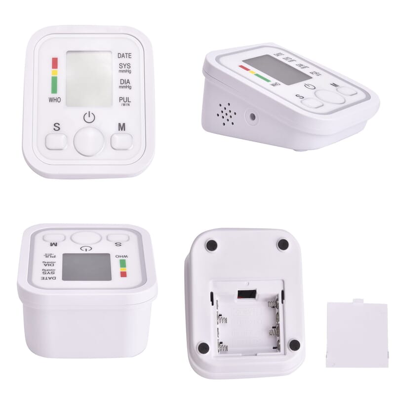 Automatic Arm Style Electronic Blood Pressure Monitor - White (4xAAA Batteries Not Included)