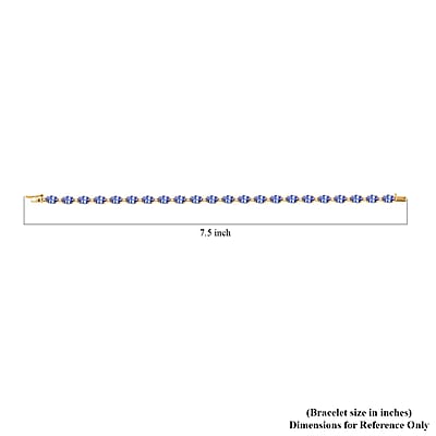 Luxoro 14K Yellow Gold AAA Tanzanite and I3 Natural Yellow Diamond Bracelet (7.25 In) 10.35 ctw