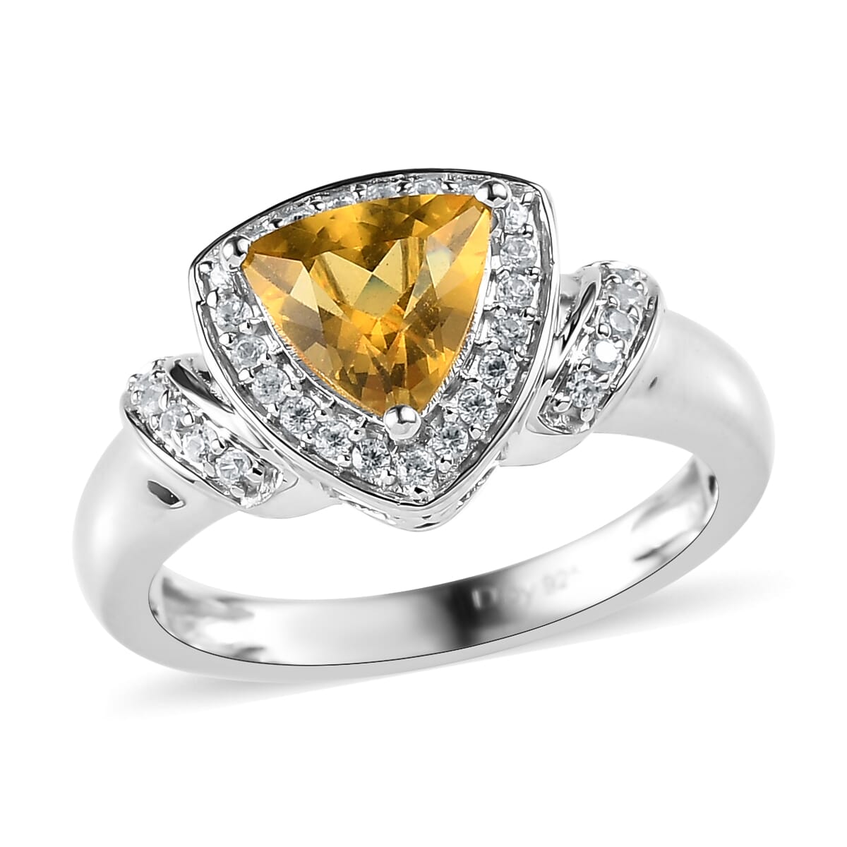 Buy Premium Brazilian Heliodor and White Zircon Ring in