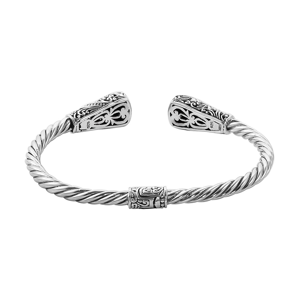 Bali Legacy Larimar Cuff Bracelet in Sterling Silver (7.25 in) 4.25 ctw image number 4