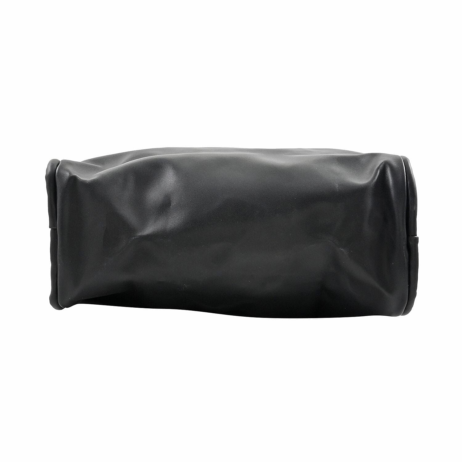 Black Faux Leather Tote Bag and Purse